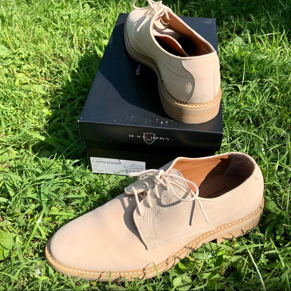 Black Brown 1826 Men Dress Shoes Size 10.5